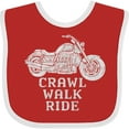 thumbnail image 3 of Inktastic Crawl Walk Ride Motorcycle Boys or Girls Baby Bib, 3 of 4