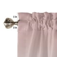 thumbnail image 5 of Hokiten Rod Pocket Curtain Valance, Ombre, Farmhouse Window Valance for Living Room, Bedroom, Kitchen Gradient Pink and Grey 54"W x 18"L, 5 of 8