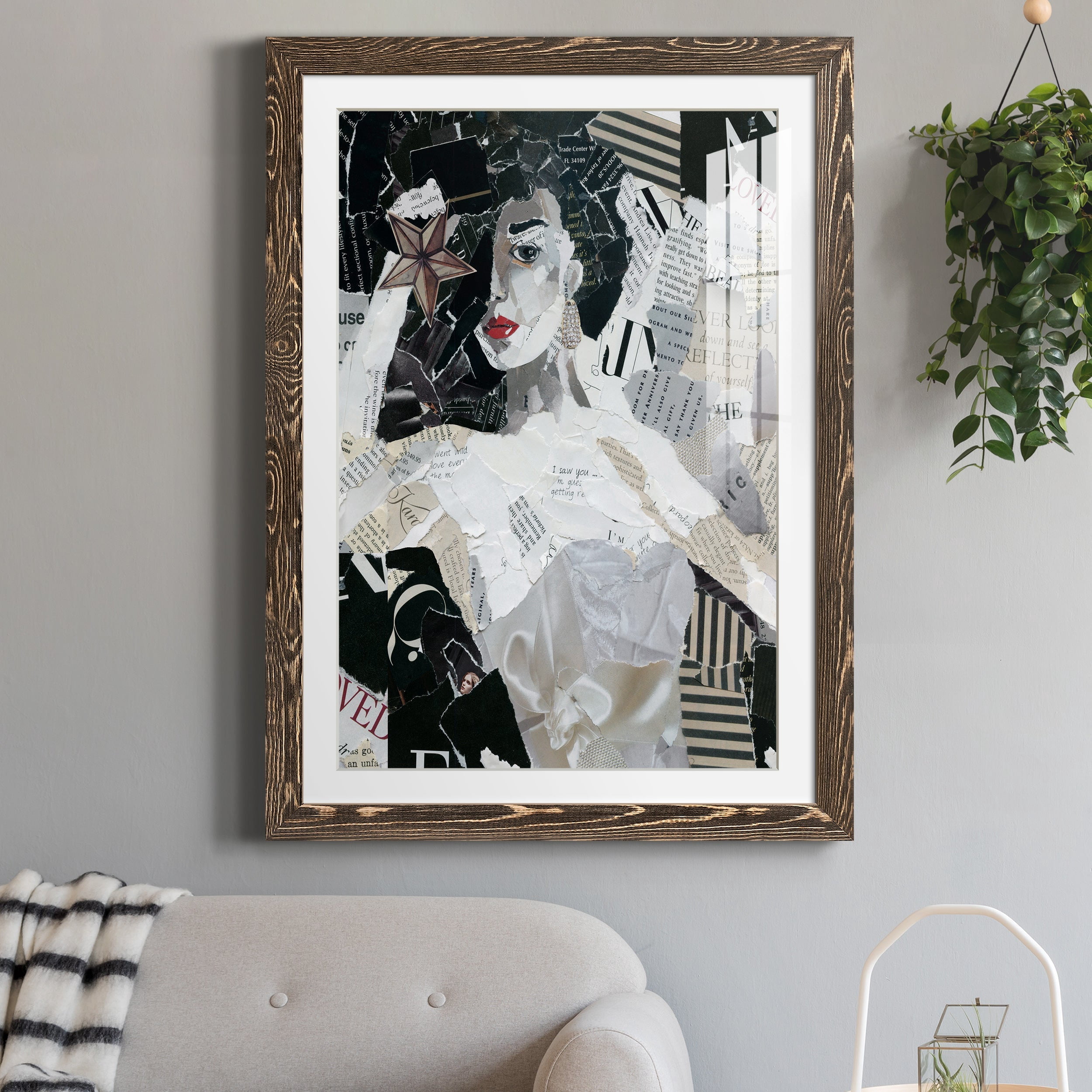Runway Star - Premium Framed Print - Distressed Barnwood Frame - Ready to Hang