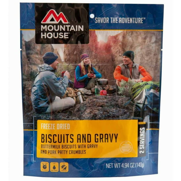 Mountain House Freeze Dried Biscuits And Gravy 2 Servings Walmart Com Walmart Com