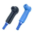thumbnail image 2 of DYNWAVECA Generic Auto Bleeder Pump Exchange Adapter Professional Replace Brake Bleeding Exchange Tool Connector for Vehicles Cars Blue Black 2 pieces, 2 of 10