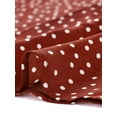 thumbnail image 7 of DARING DIVA Retro Polka Dots Elastic Waist Vintage A-Line Midi Skirt M Red, 7 of 7