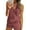 Dark Red, variant on Ekouaer Pajamas Tank Top and Shorts Lounge Sets Waffle Knit V Neck Pj Short Sets Casual Outfits for Women