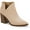 Naked, variant on Dellytop Womens Cutout Pointed Toe Block Stacked Chunky Heel Side Zipper Ankle Boots
