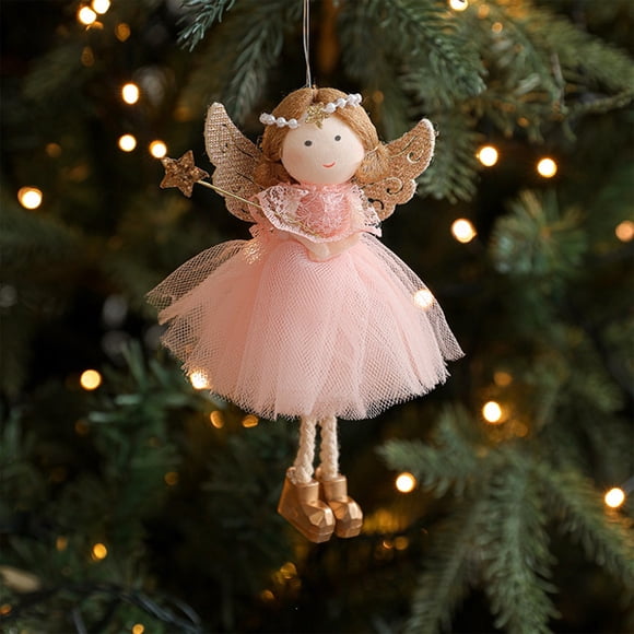 Adornos Navideños de Muñecas Angelicales Adornos para El Árbol de Navidad Regalos de Cumpleaños de Acción de Gracias Regalos de Navidad Adornos para El Hogar
