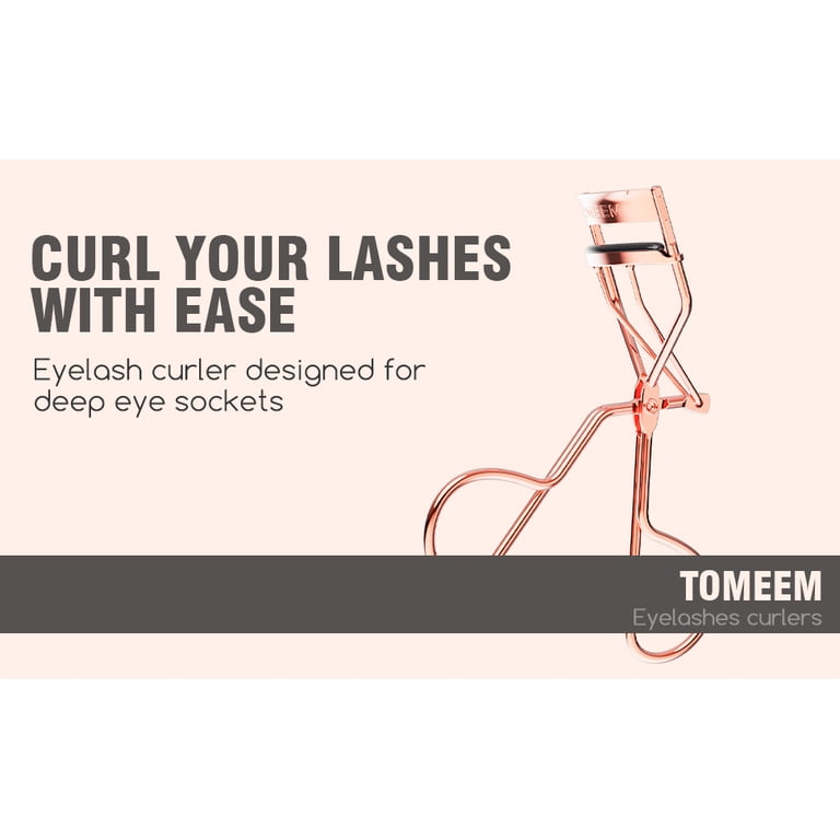 TOMEEM Eyelash Curler with Comb, 5 Replacement Pads photo 7