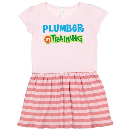 

Inktastic Plumber in Training Gift Toddler Girl Dress