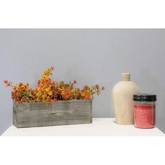 Small Rectangular Wooden Planter Box, 12"