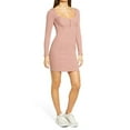 thumbnail image 1 of ASTR The Label Long Sleeve Bodycon Dress In Blush Size S, 1 of 1