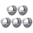 thumbnail image 1 of 5pcs Cake Moulds Aluminum Alloy Round Molds Removable Bottom Cheesecake Mold Set, 1 of 4