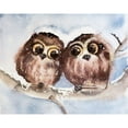 thumbnail image 3 of Shefranov, Olga 24x20 Black Modern Framed Museum Art Print Titled - Owls, 3 of 5