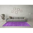 thumbnail image 3 of Ahgly Company Indoor Square Oriental Purple Industrial Area Rugs, 6' Square, 3 of 4