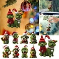 thumbnail image 7 of Riguas 1/9Pcs Christmas Green Hair Dog Decoration Reusable Holiday Decor Xmas Tree Puppy Animal Hanging Ornament Pendant Party Supplies Gift, 7 of 7