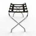 thumbnail image 6 of Lavish Home Chrome Folding Luggage Rack and Suitcase Stand- Durable Folding Bag Holder with Black Nylon Straps, 6 of 7