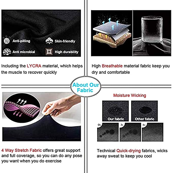 FULLSOFT Black Yoga Leggings for Women Running Cycling Workout High Waist Tummy Control Pants Leggings Soft Basic Leggings for Everyday FULLSOFT Black Yoga Leggings for Women Running Cycling Workout High Waist Tummy Control Pants Leggings Soft Basic Leggings for Everyday