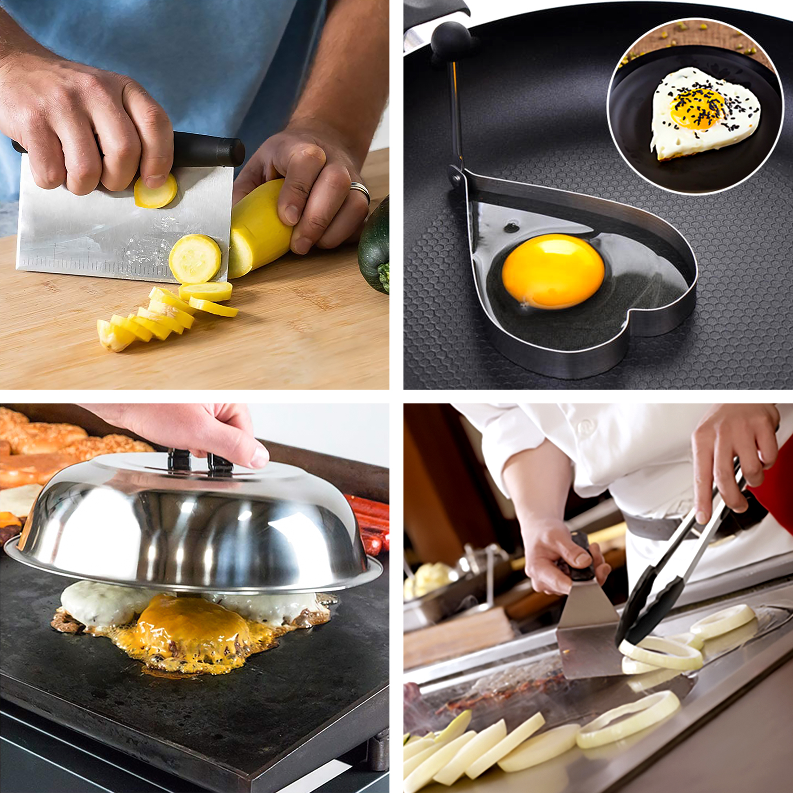 KOYMISKU 15-Piece Stainless Steel Griddle Accessories Kit photo 2
