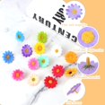 thumbnail image 3 of Flower Heads, 6Pcs Mini Artificial Flowers, Artificial Flower Heads, Artificial Silk Daisy, Suitable for DIY, Wedding, Party (Multicolor-4cm), 3 of 4