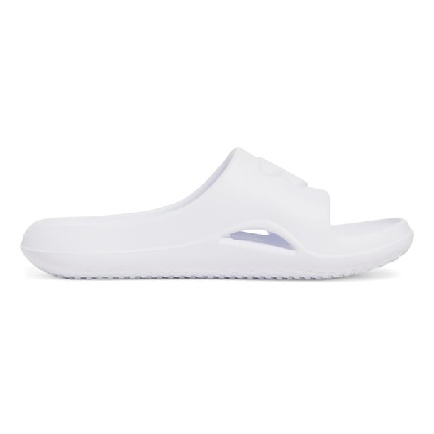 Sandalia Under Armour Locker V para mujer, blanca, talla 6, EE. UU.