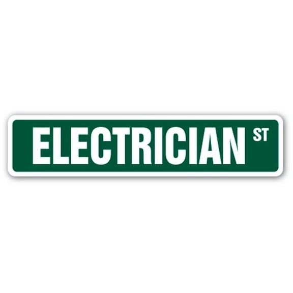 SignMission SS-ELECTRICIAN 4 x 18 in. Electrician Street Sign