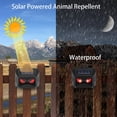 thumbnail image 4 of Gustave 2 Pack Solar Nocturnal Animal Repeller Outdoor Waterproof Wild Animal Predator Deterrent Repellent with Red LED Lights for Yard Garden Farm, 4 of 10