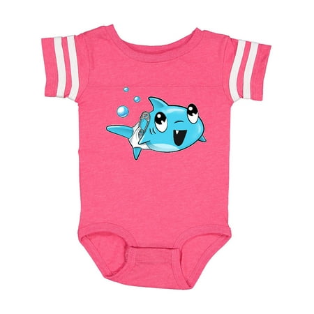 

Inktastic Cute Little Shark wearing diaper Gift Baby Boy or Baby Girl Bodysuit