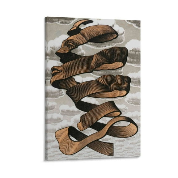 M.C. ESCHER Escher Art, Mc Escher, Illusion Art Poster Artworks Picture Print Poster Wall Art Painting Canvas Gift Decor Home Posters Decorative 20x30inch(50x75cm)