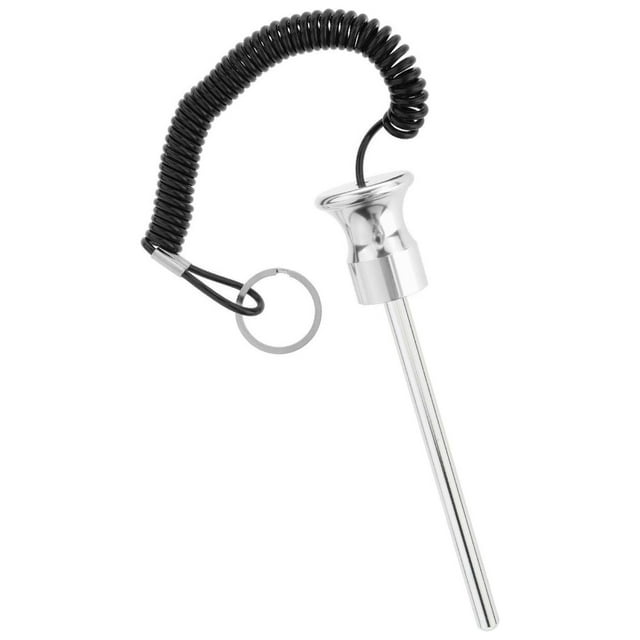 Maytalsory Magnetic Weight Stack Pin with Pull Parts Rope Replacement Silver 8x125mm 1Set