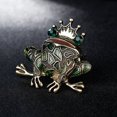 thumbnail image 5 of Broche de cristal JAMW dibujos animados rana Príncipe Reino Sencillez, 5 of 5