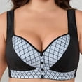thumbnail image 6 of Aofany Front Closure Bras for Womens Bras Front Snaps Seniors Snap Front Bra Older Women Comfort Everyday Bras, 40C-48C, 6 of 7
