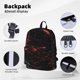 thumbnail image 4 of Mochila de neón con destellos que brilla en la oscuridad, ideal para portátiles, viajes, senderismo, negocios, para mujeres y hombres., 4 of 5