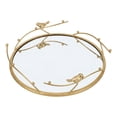 thumbnail image 2 of JZCHUNTOY Iron Bird Mirror Tray 1PC, Elegant Design, Durable Material, Great for Jewelry and Cosmetics Display, 2 of 8