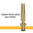 thumbnail image 2 of Yooshoverk Hose Nozzle Adapter - Brass Quick Connect Fitting for Car Wash Sprayer - 3/4" Garden Hose to 1/4" NPT Thread - Heavy Duty Straight Nozzle, 2 of 3
