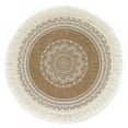 thumbnail image 2 of 15 inch Boho Round Placemat, Farmhouse Woven Jute Fringe Table Mat Place Mat for Dining Room Kitchen Table Decor, 2 of 6