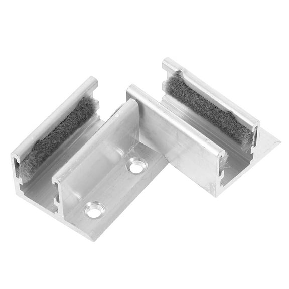 OUNONA 2 Pcs Sliding Shower Door Bottom Guide Shower Door Track Guide Shower Door Divider Glides Guide For Sliding Glass Shower Doors