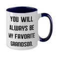 thumbnail image 2 of Love Grandson, You Will Always Be My Favorite Grandson, Inspire Holiday Two Tone 11oz Mug From Grandchild, 2 of 2