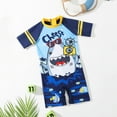 thumbnail image 1 of Toddler Swimsuit Boy Funny Cartoon Printed Bathing Suits Boy Rash Guard Boy Swimwear 3-4T Boys Clothes, 1 of 5