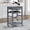 Grey Marble-22.76'', variant on Mobile Rolling Kitchen Island Trolley Serving Cart with Underneath Drawer & Slide-Out Wire Storage Basket