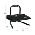 thumbnail image 6 of Mind Reader Foot Rest, Under Desk at Work, Ergonomic, Height Adjustable, Office, Metal, Black, 6 of 11