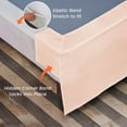 thumbnail image 3 of Dee's Collection Magic Bed Skirt 17 Inch Drop Length 100% Microfiber Fabric Pleated Split Corners (King-Peach), 3 of 6