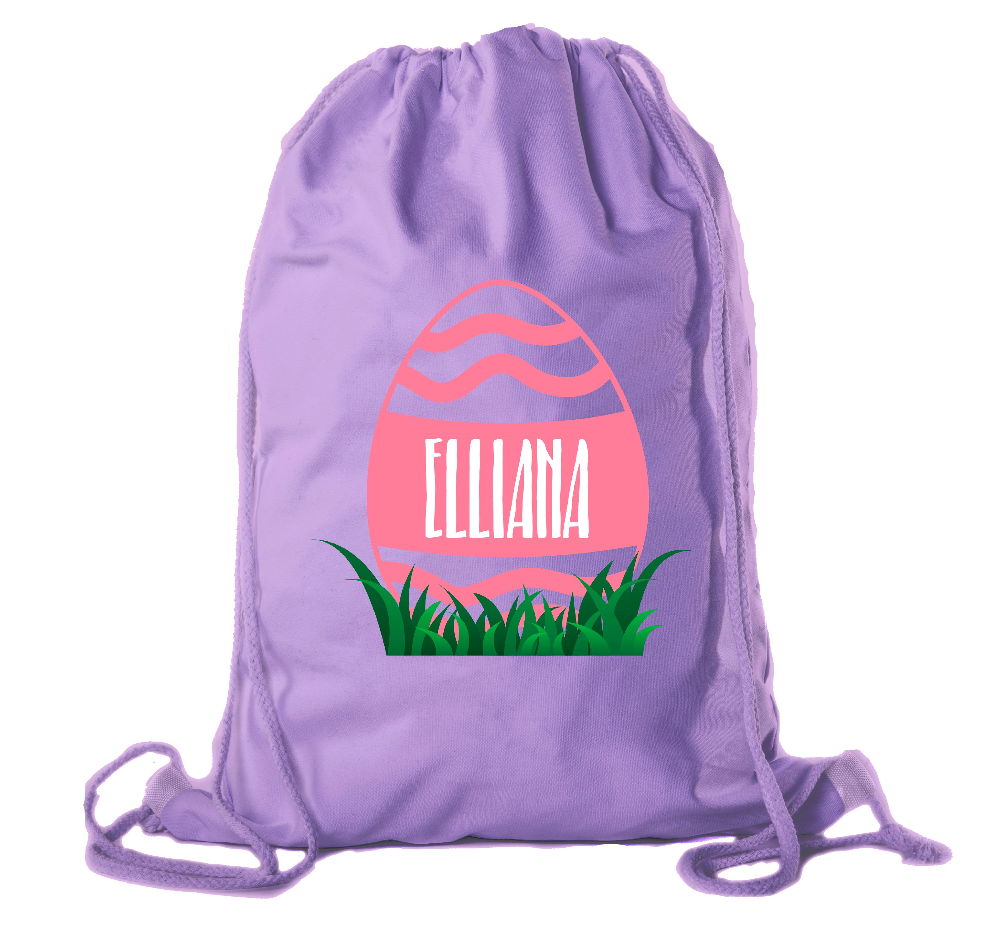 Personalized Easter Basket Bags, Cotton Drawstring Backpacks Custom