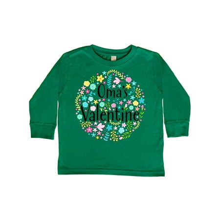

Inktastic Oma s Valentine- Flower Circle Gift Toddler Boy or Toddler Girl Long Sleeve T-Shirt