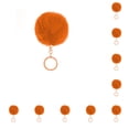 thumbnail image 3 of Wosthever Fuzzy Ball Llavero Flexible Cómodo Encantador Llaveros Adorable Práctico Llaveros Mujeres para Niños Adultos Ancianos Estudiantes Naranja 4cm Naranja 4cm 10piezas, 3 of 3