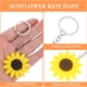 thumbnail image 3 of 12pcs Sunflower llaveros estudiante encantador llavero anillos simple casa clave clave, 3 of 6
