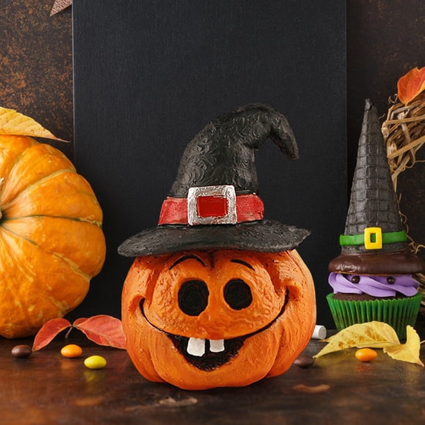 Mini Calabazas de Resina Festivas para Halloween, Decoraciones de Jardín, Bolsas de Regalo para Fiestas de Halloween, Decoraciones para Exteriores y Jardín.