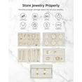 thumbnail image 3 of Jewelry Box Vlando - Soporte grande para joyas (6 capas), color beige, 3 of 7