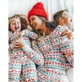 thumbnail image 1 of Family Pajamas Suits with Elk Tree Nightclothes Printed Long Sleeve Long Pants Sleepwear Sets, 1 of 5