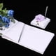 thumbnail image 5 of Libro de Visita de Boda Sunnimix con Lazo Blanco Flores Morados, 5 of 8