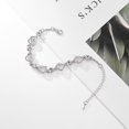 thumbnail image 3 of Brazalete de aleación con decoración de ópalo y diamantes de imitación delicados a la moda, regalo de joyería para mujer, 3 of 5