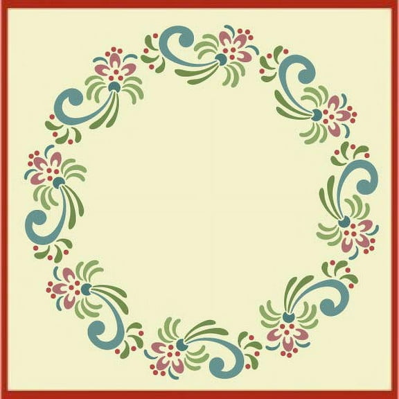 Rosemaling Pattern 22 Border -Stencil for Framing Scandinavian Decorative Mylar -The Artful Stencil