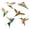 Colorful, variant on New 24 Sheets Anti-Collision Window Bird Decals, Protect and Save Wild Birds from Strikes,Sticker Bird Deterrent for Glass Windows and Doors, Window Clings to Stop Birds from Hitting Windows